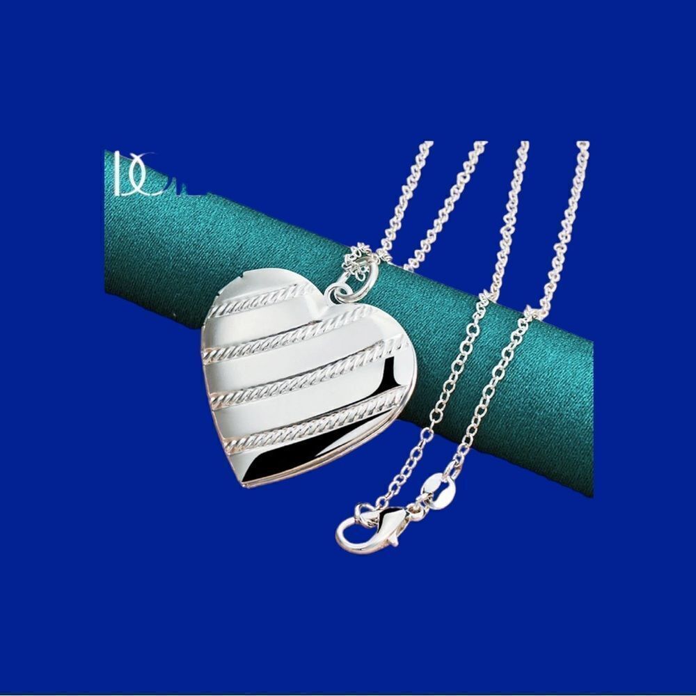 925SS HEART LOCKET PENDANT - Picture 3 of 3